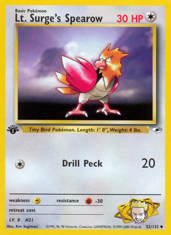 Lt. Surge's Spearow (52) card image