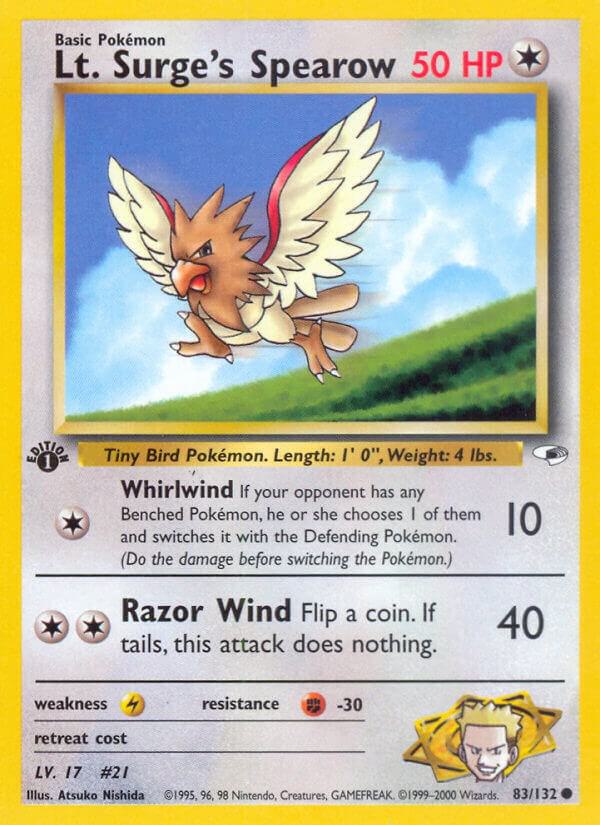 Lt. Surge's Spearow (83) card image