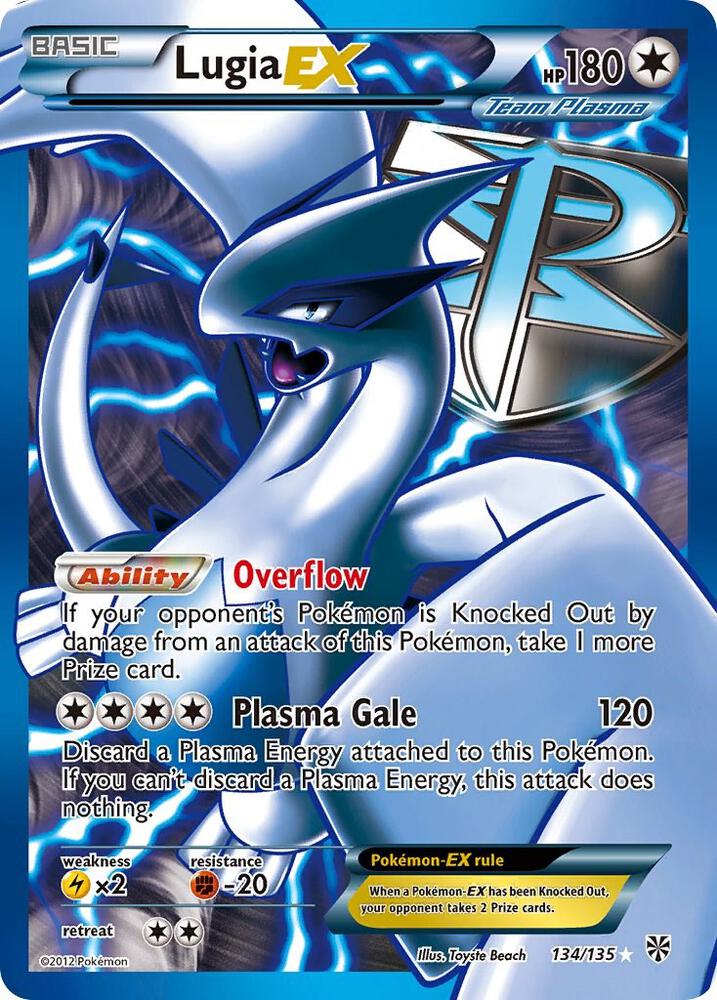 Lugia EX (Team Plasma) (134 Full Art) card image