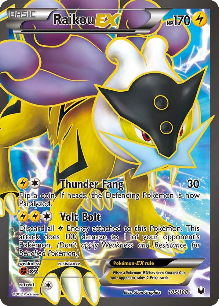Raikou EX (105 Full Art) card image
