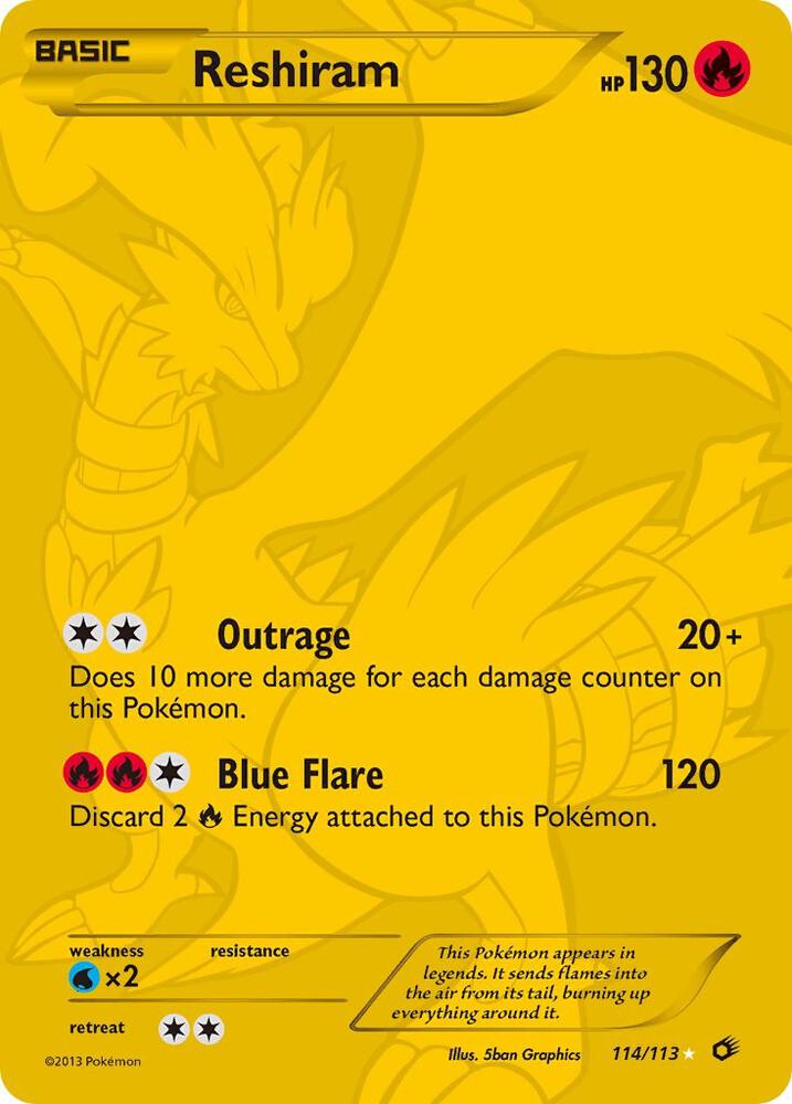 Reshiram (114 Full Art Secret Rare) card image