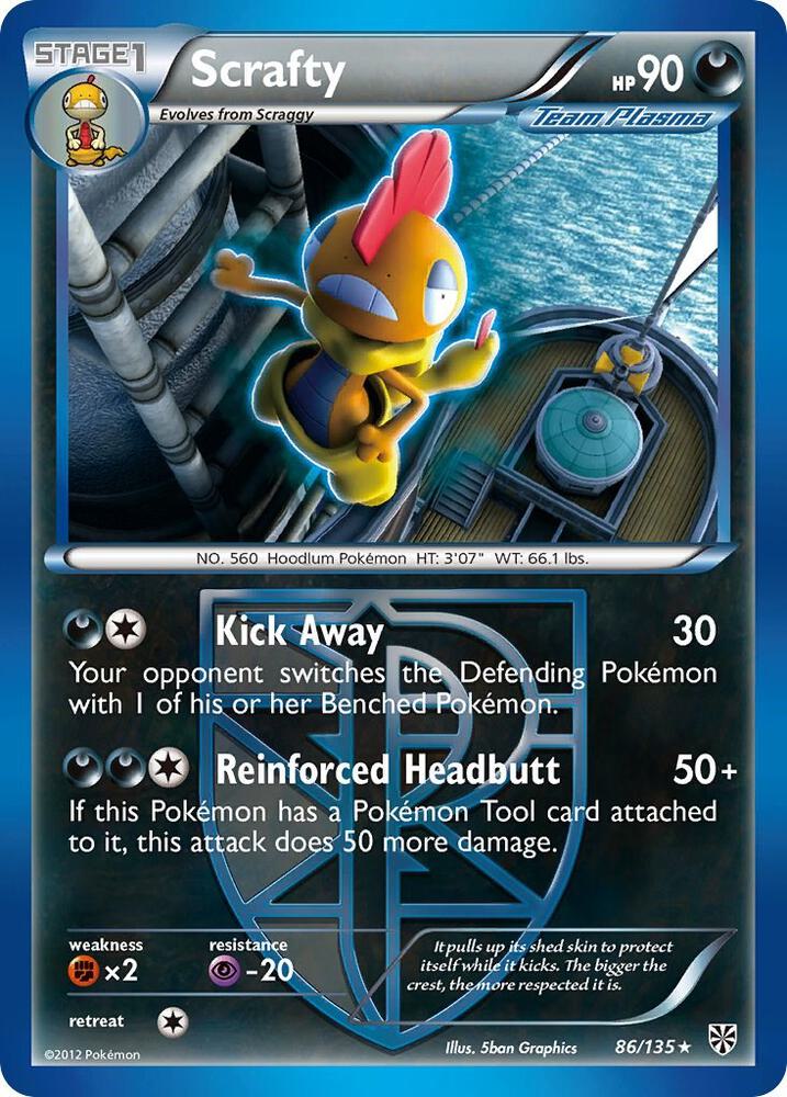 Scrafty (Team Plasma) card image