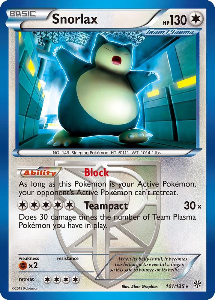 Snorlax (Team Plasma) card image