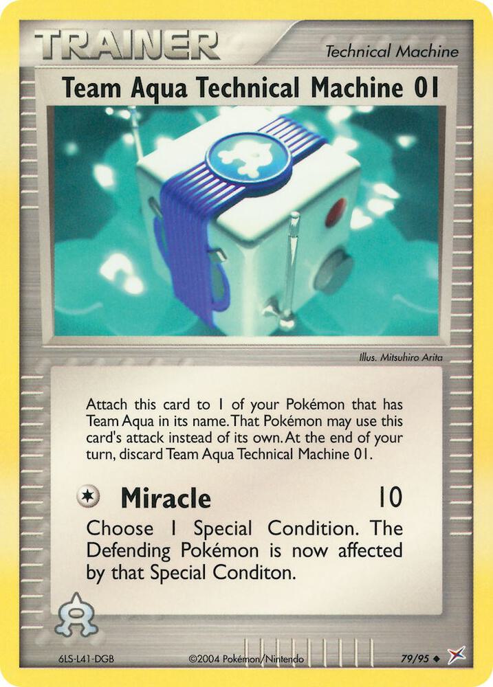 Team Aqua Technical Machine 01 card image