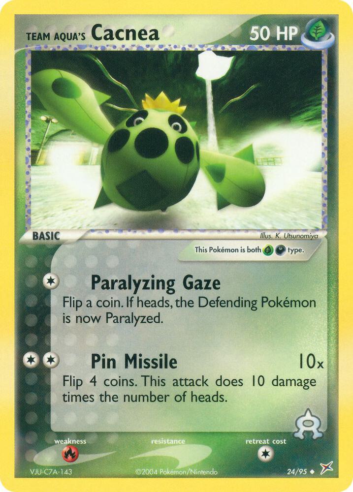 Team Aqua's Cacnea - 24/95 card image