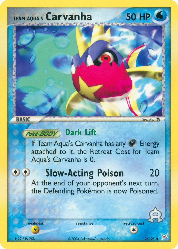 Team Aqua's Carvanha - 25/95 card image