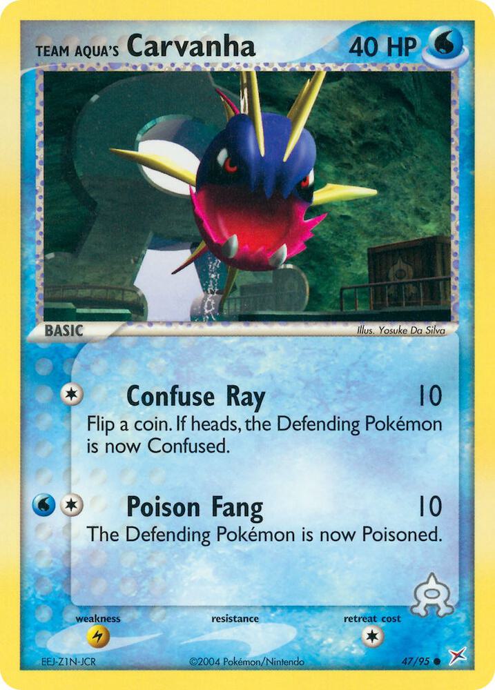 Team Aqua's Carvanha - 47/95 card image