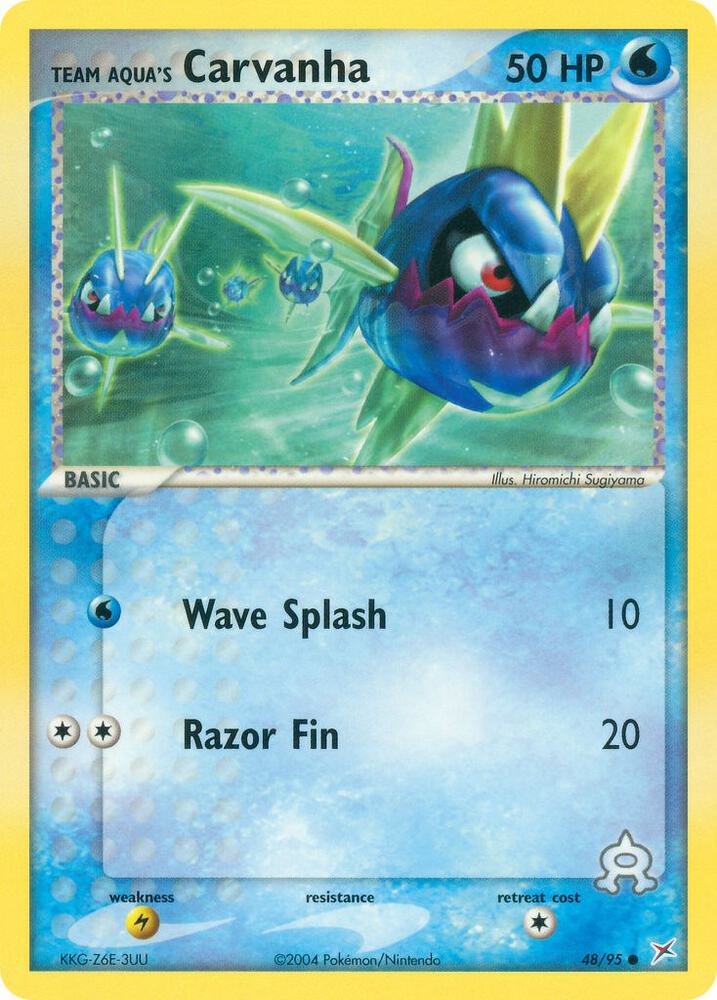 Team Aqua's Carvanha - 48/95 card image