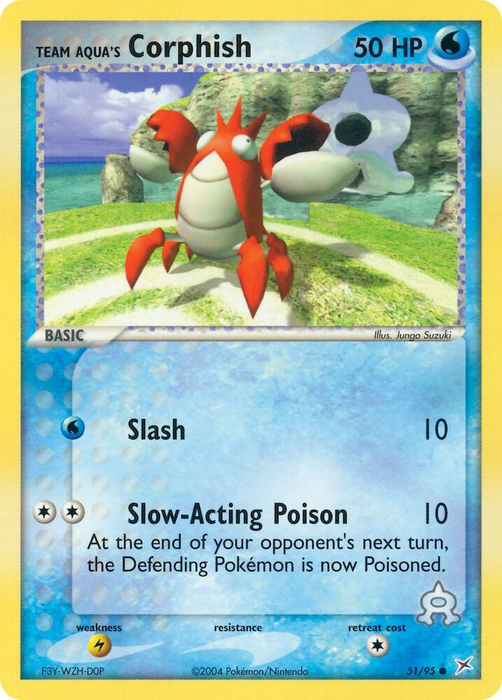 Team Aqua's Corphish - 51/95 card image