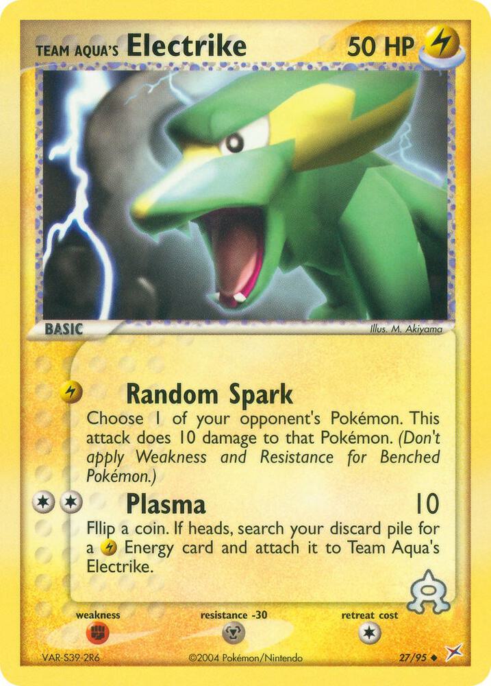 Team Aqua's Electrike - 27/95 card image