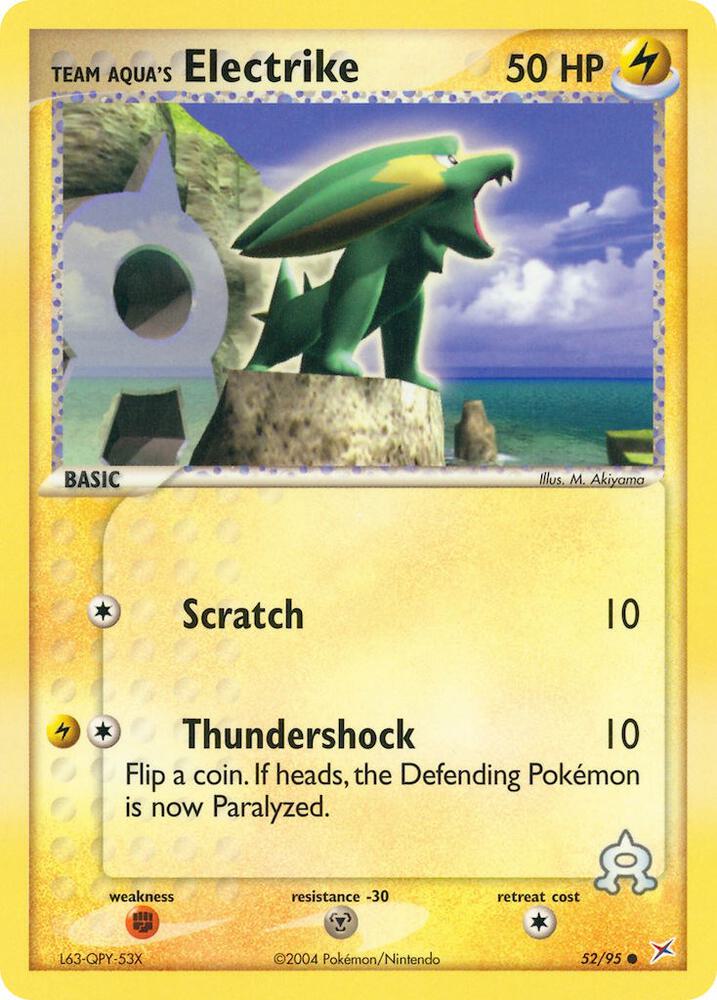Team Aqua's Electrike - 52/95 card image