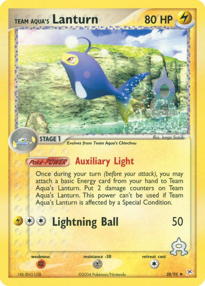 Team Aqua's Lanturn card image