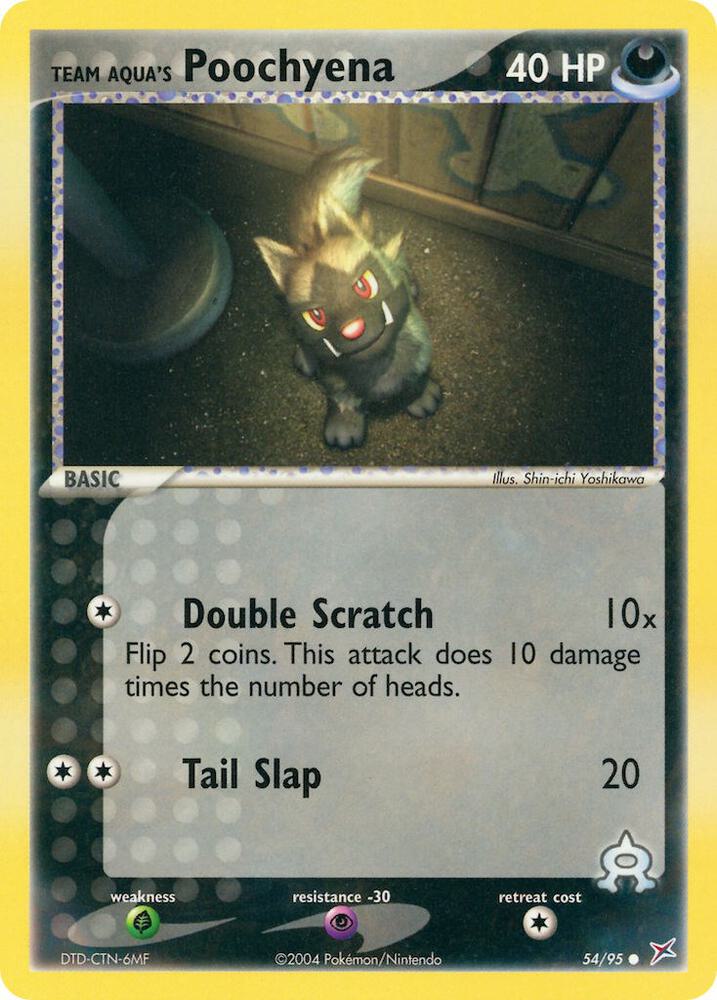 Team Aqua's Poochyena - 54/95 card image