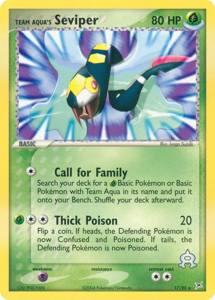 Team Aqua's Seviper card image