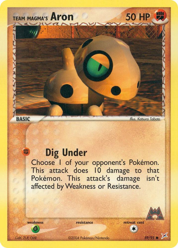 Team Magma's Aron - 59/95 card image
