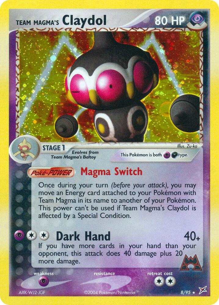 Team Magma's Claydol - 8/95 card image
