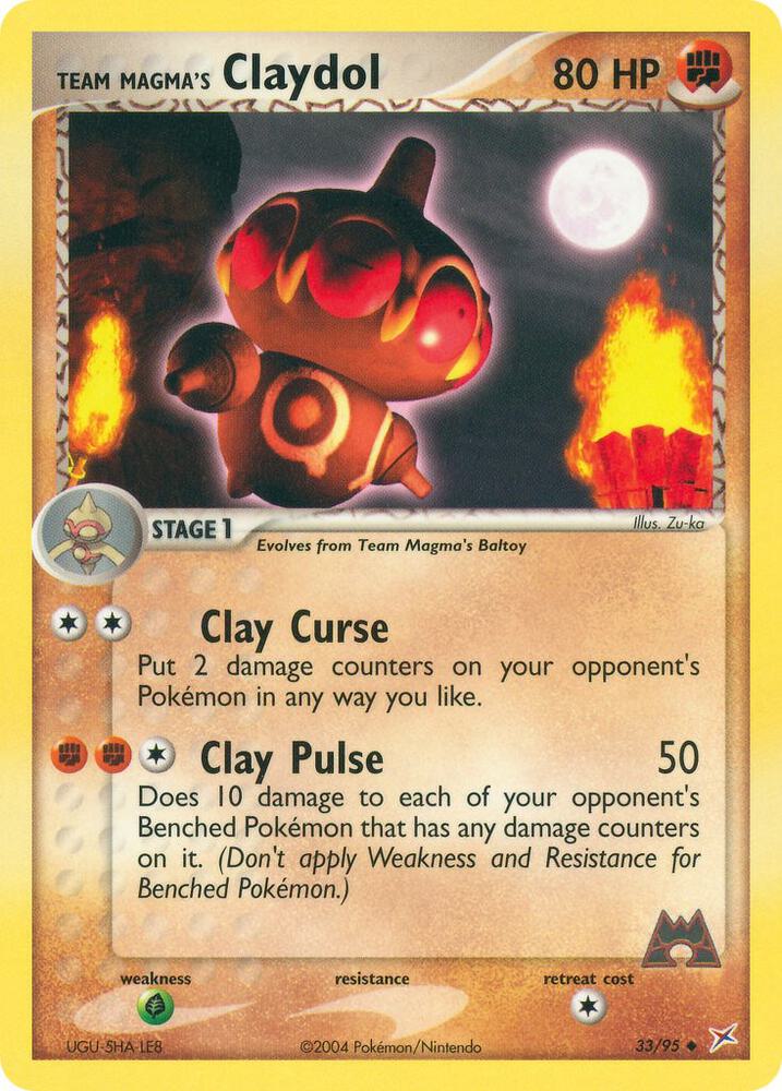 Team Magma's Claydol - 33/95 card image