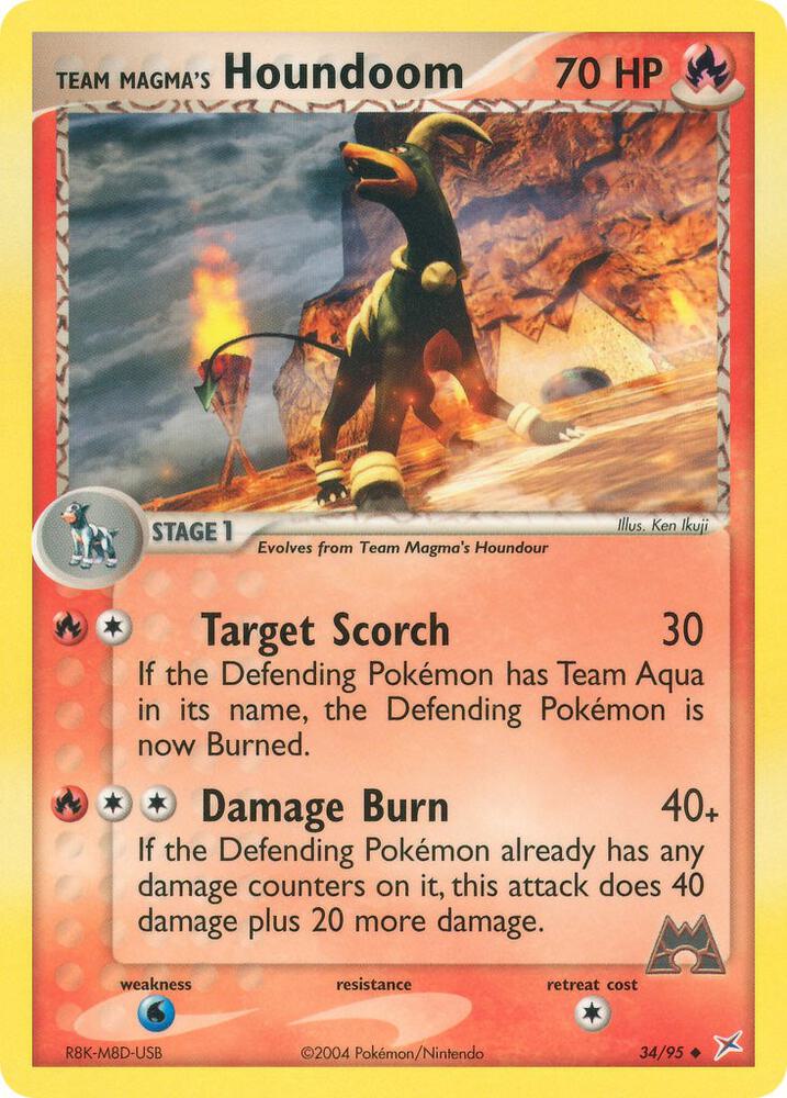 Team Magma's Houndoom - 34/95 card image