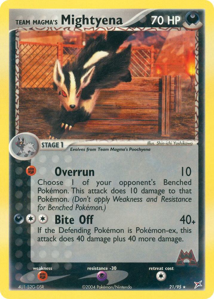 Team Magma's Mightyena - 21/95 card image