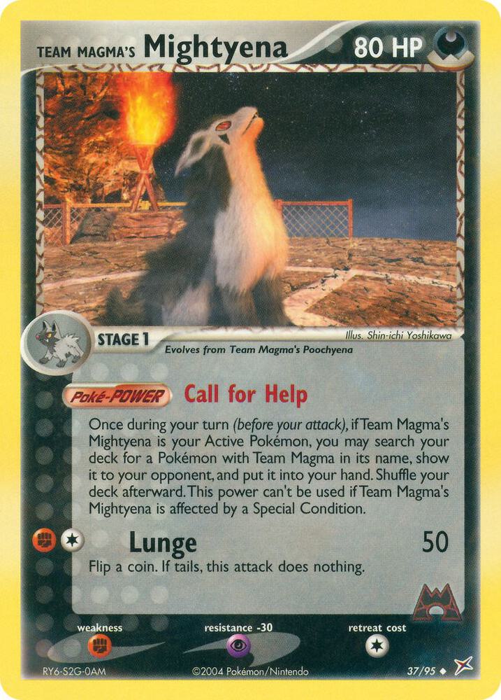 Team Magma's Mightyena - 37/95 card image
