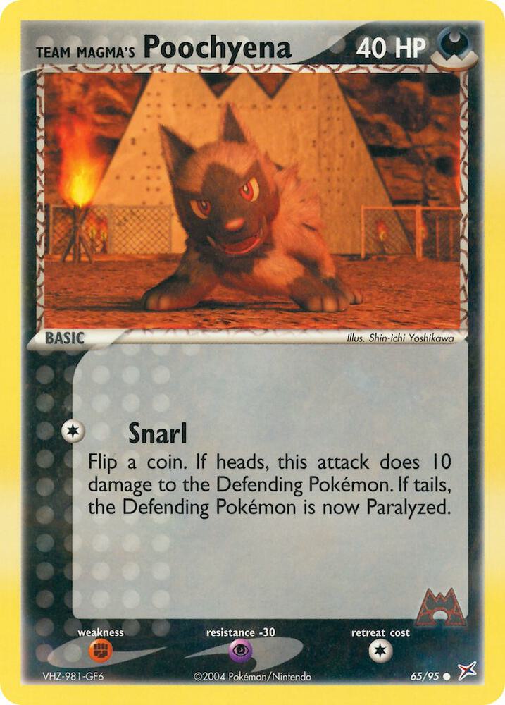 Team Magma's Poochyena - 65/95 card image