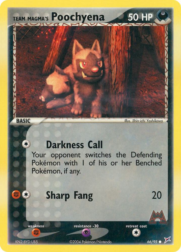 Team Magma's Poochyena - 66/95 card image