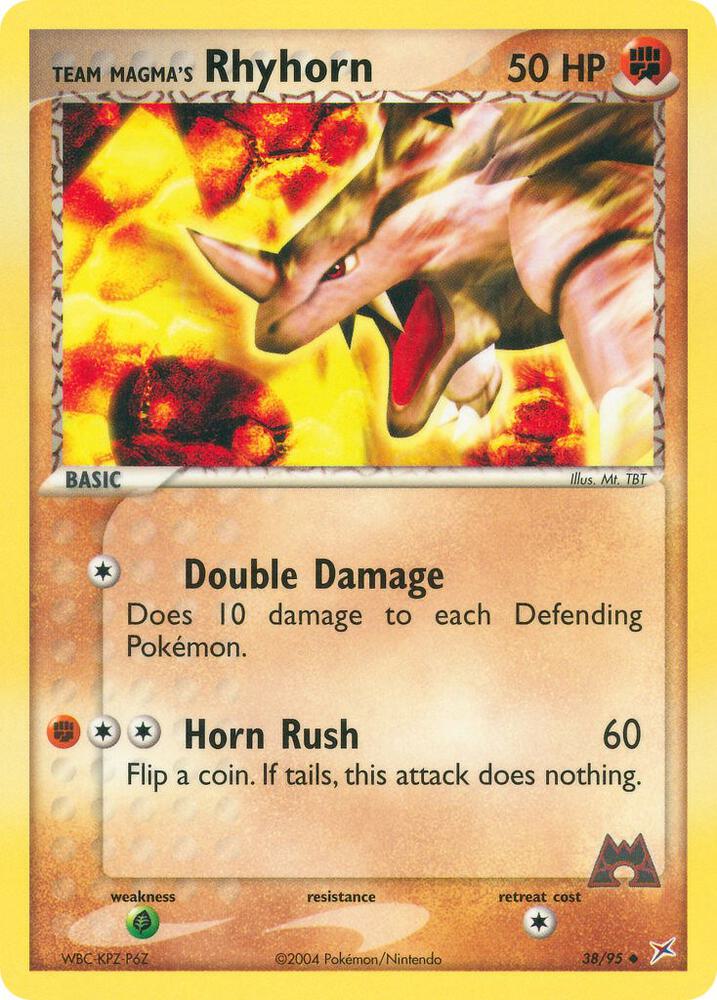 Team Magma's Rhyhorn - 38/95 card image