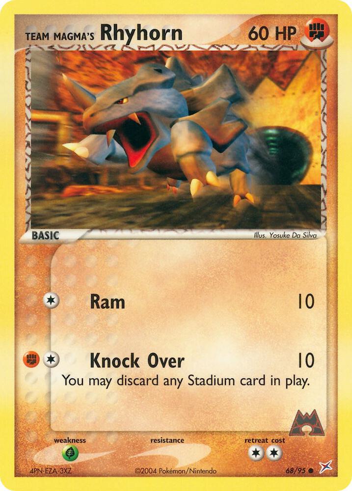 Team Magma's Rhyhorn - 68/95 card image