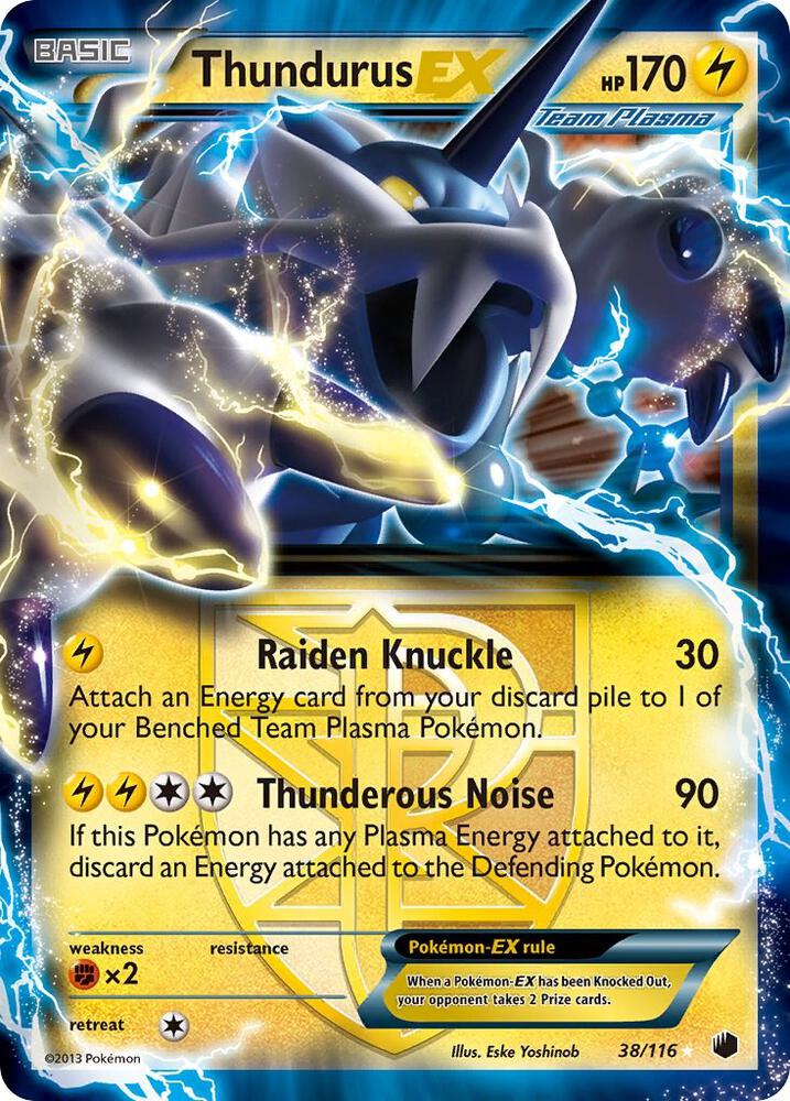 Thundurus EX (Team Plasma) card image