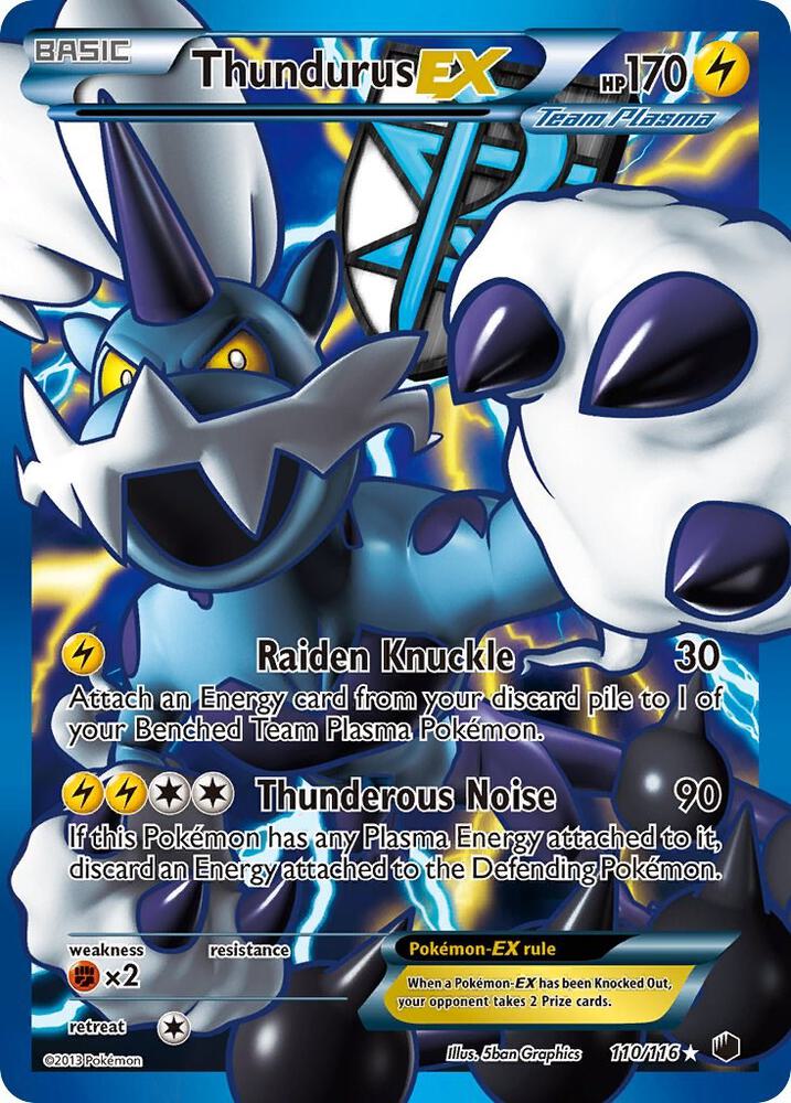 Thundurus EX (Team Plasma) (110 Full Art) card image