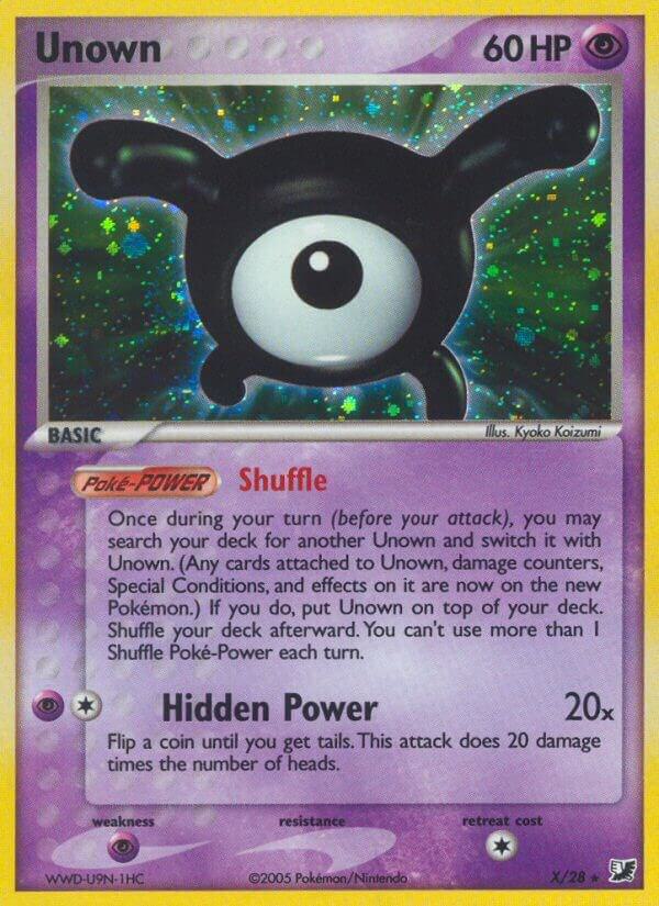 Unown (X) card image