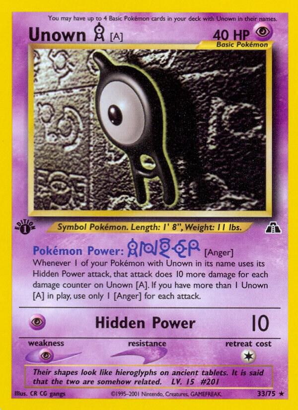 Unown [A] (33) card image