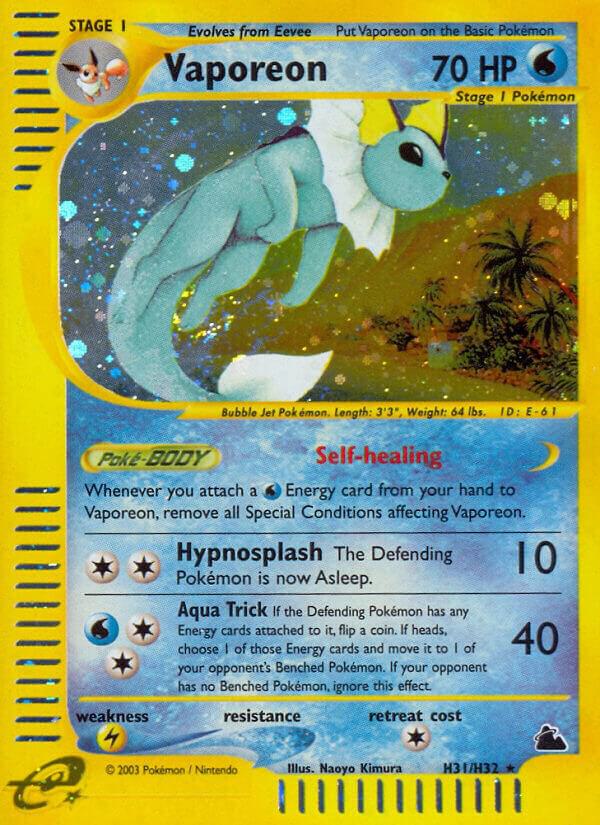 Vaporeon (H31) card image