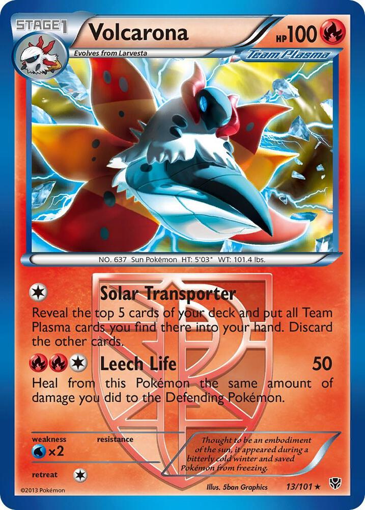 Volcarona (Team Plasma) card image