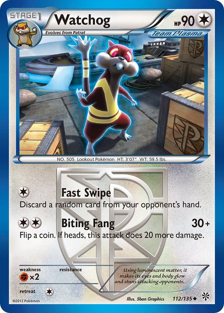 Watchog (Team Plasma) (112) card image