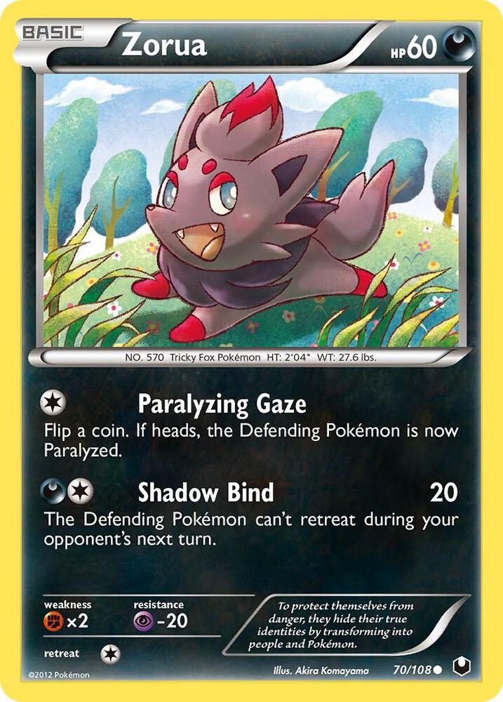Zorua (70) card image