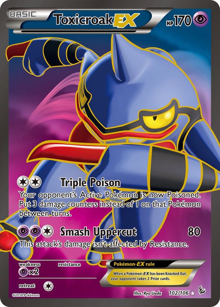 Toxicroak EX (102 Full Art) card image