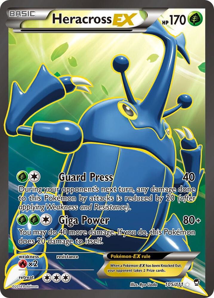 Heracross EX (105 Full Art) card image
