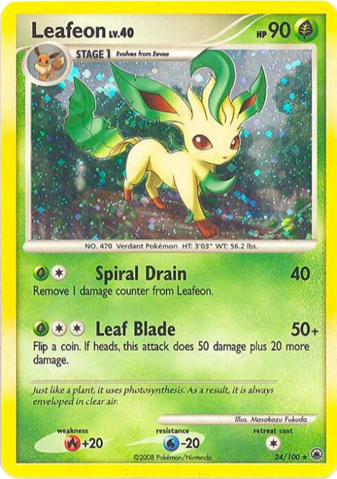 Leafeon - 24/100 (DP Majestic Dawn) card image