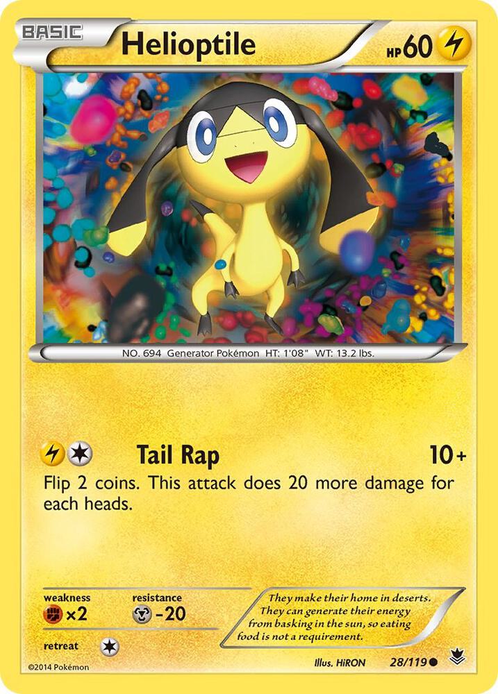 Helioptile (28) card image