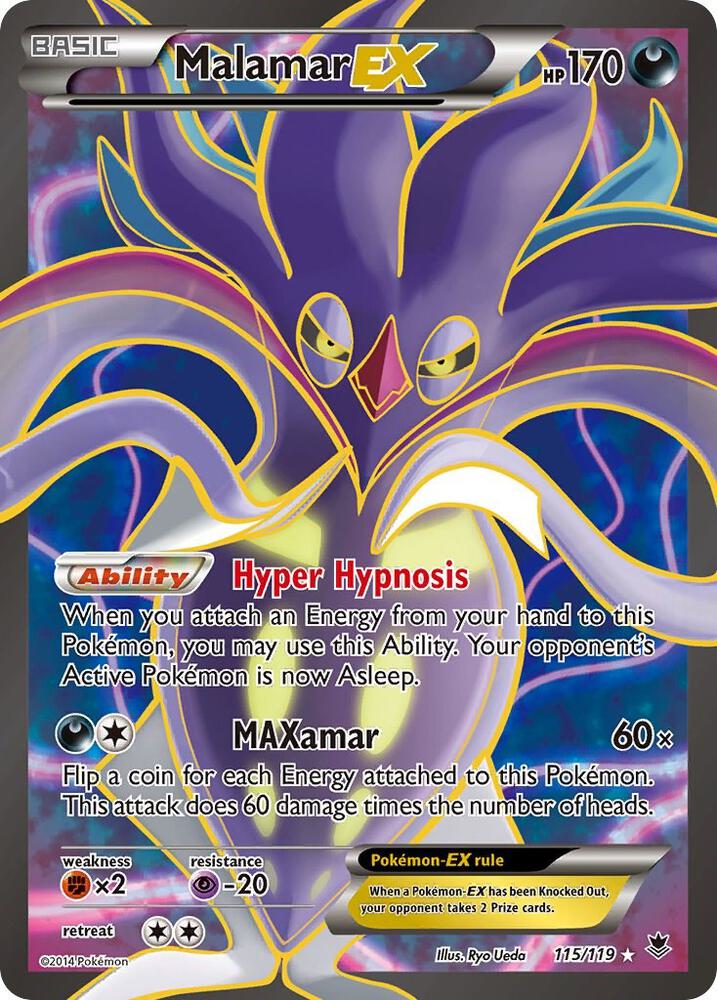 Malamar EX (115 Full Art) card image