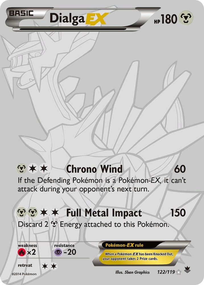 Dialga EX (122 Secret Rare) card image