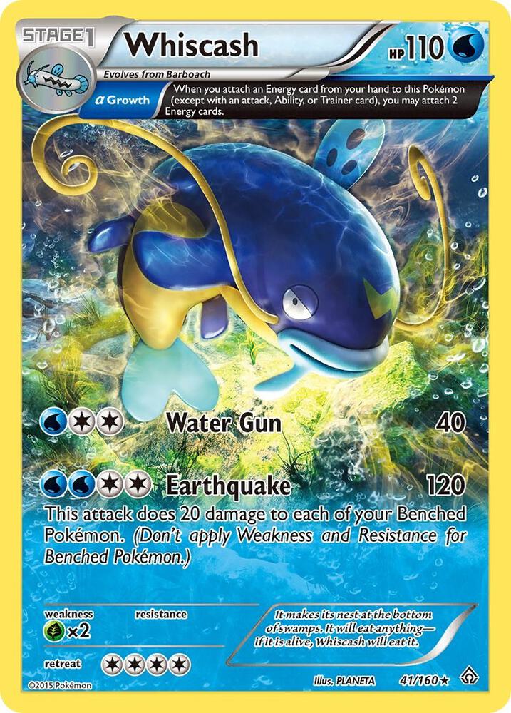 Whiscash (Alpha) card image