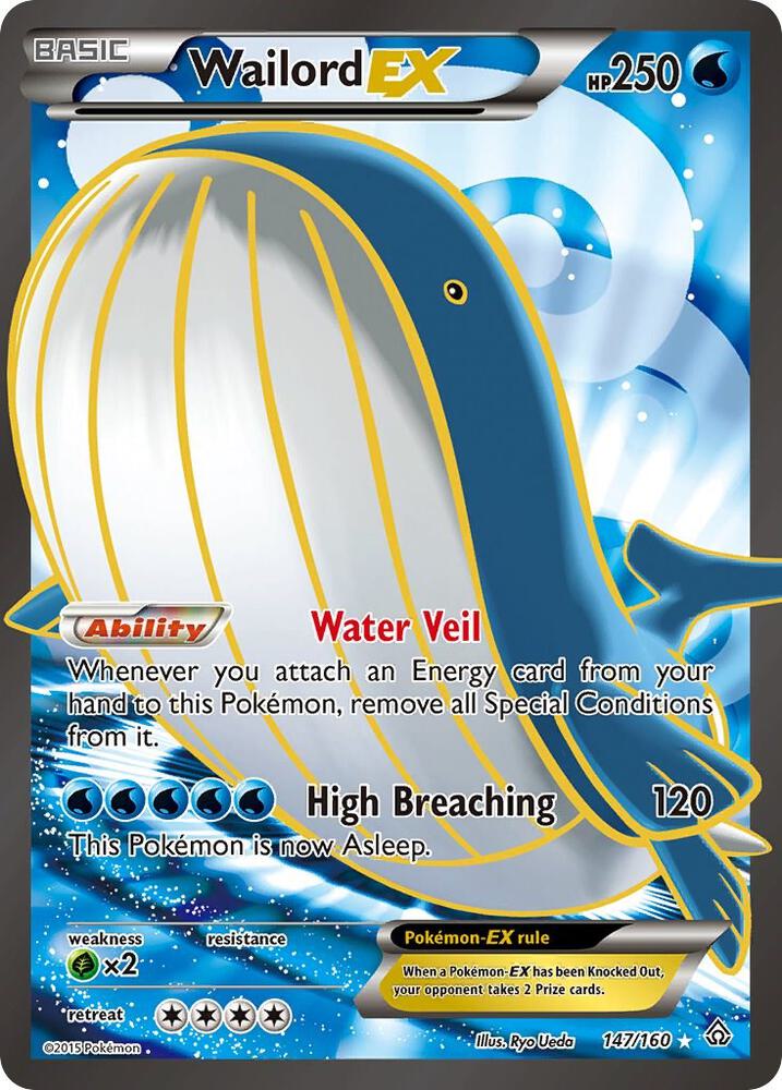 Wailord EX (147 Full Art) card image
