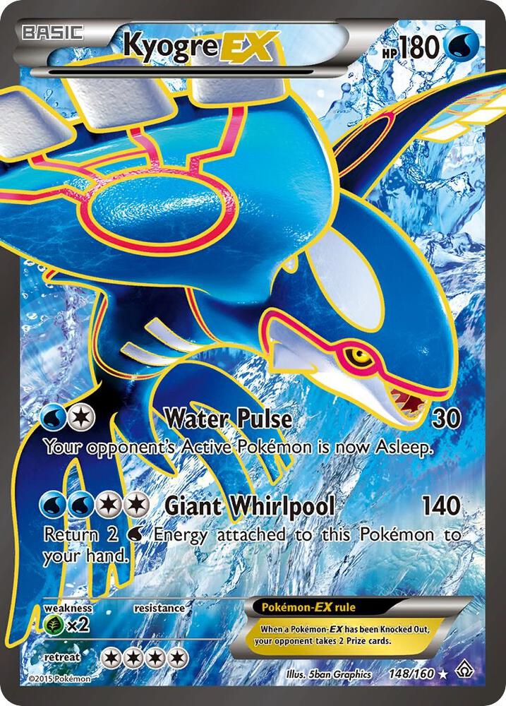 Kyogre EX (148 Full Art) card image
