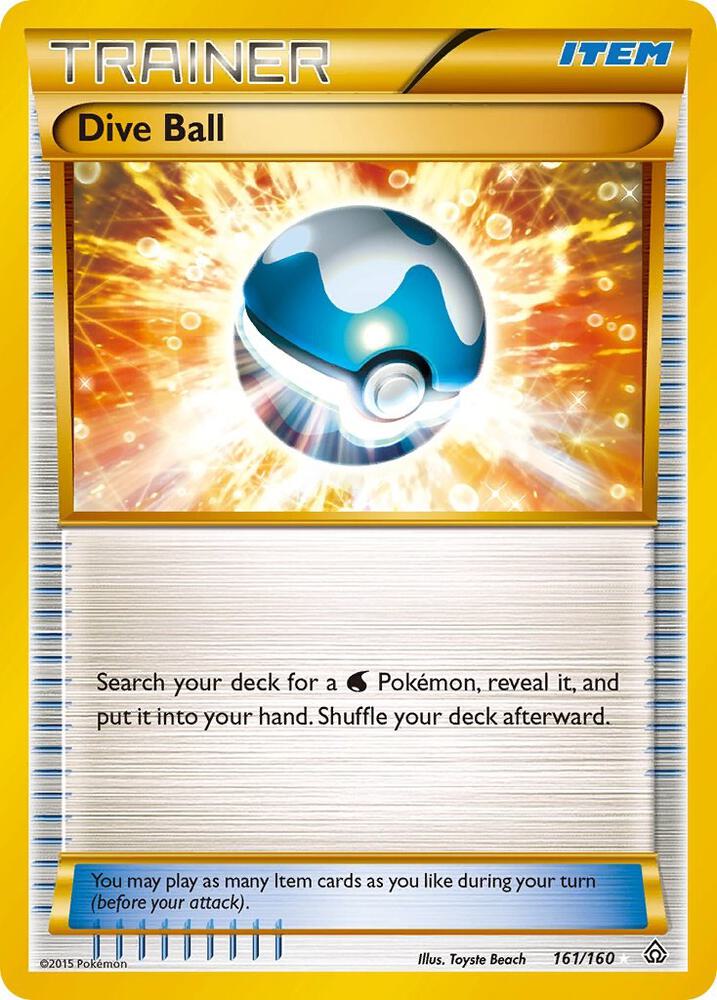 Dive Ball (161 Secret Rare) card image