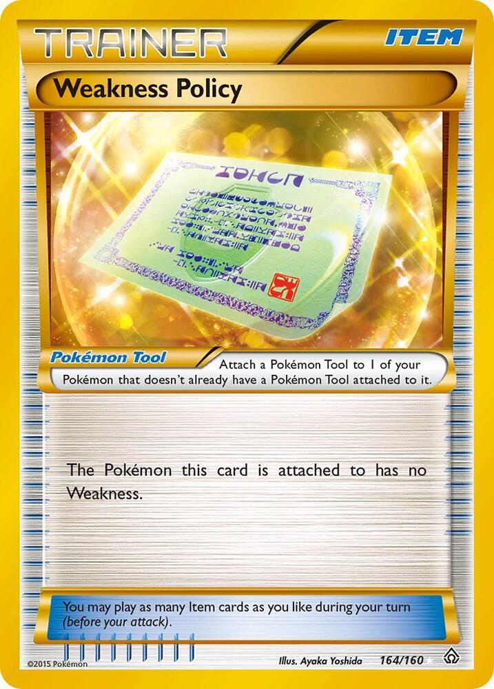 Weakness Policy (164 Secret Rare) card image