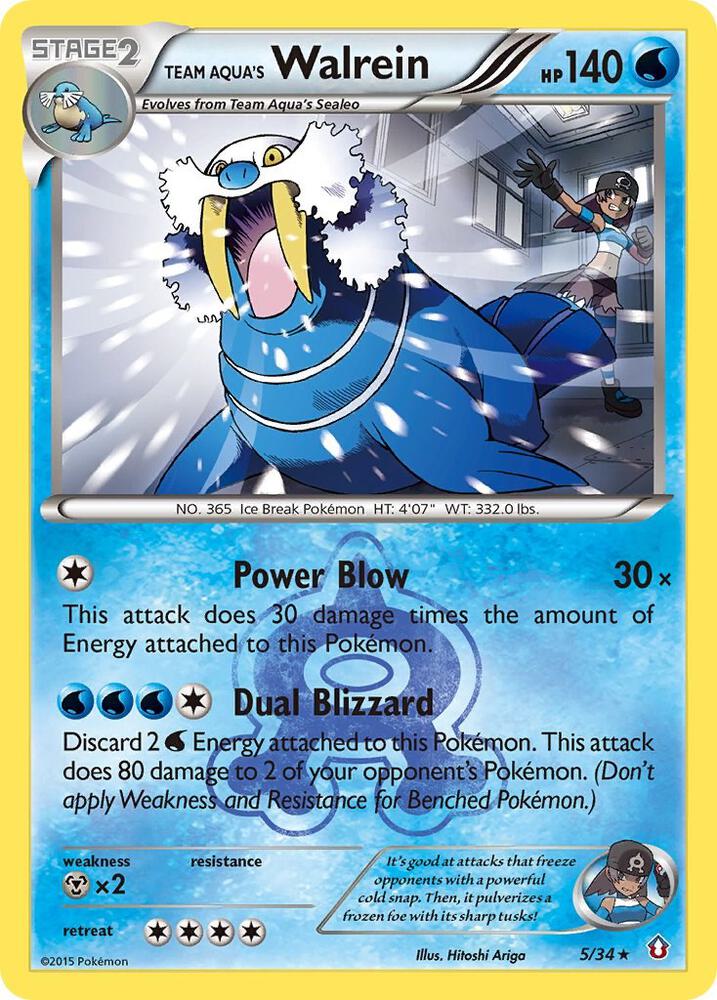 Team Aqua's Walrein card image