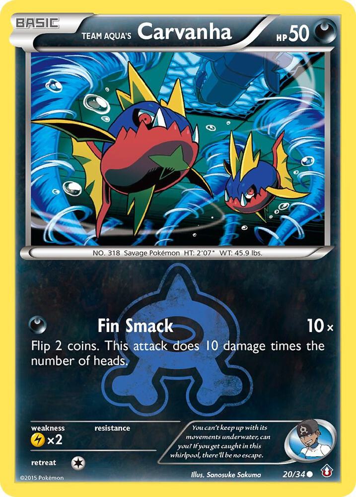 Team Aqua's Carvanha card image