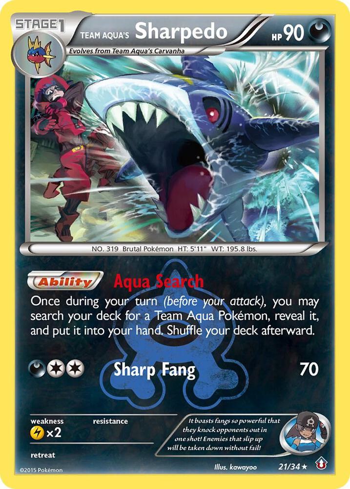 Team Aqua's Sharpedo card image